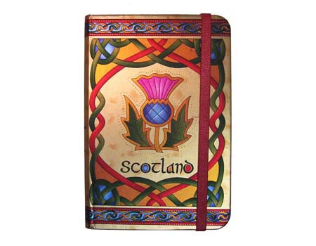 Scottish Thistle Foil Note Book