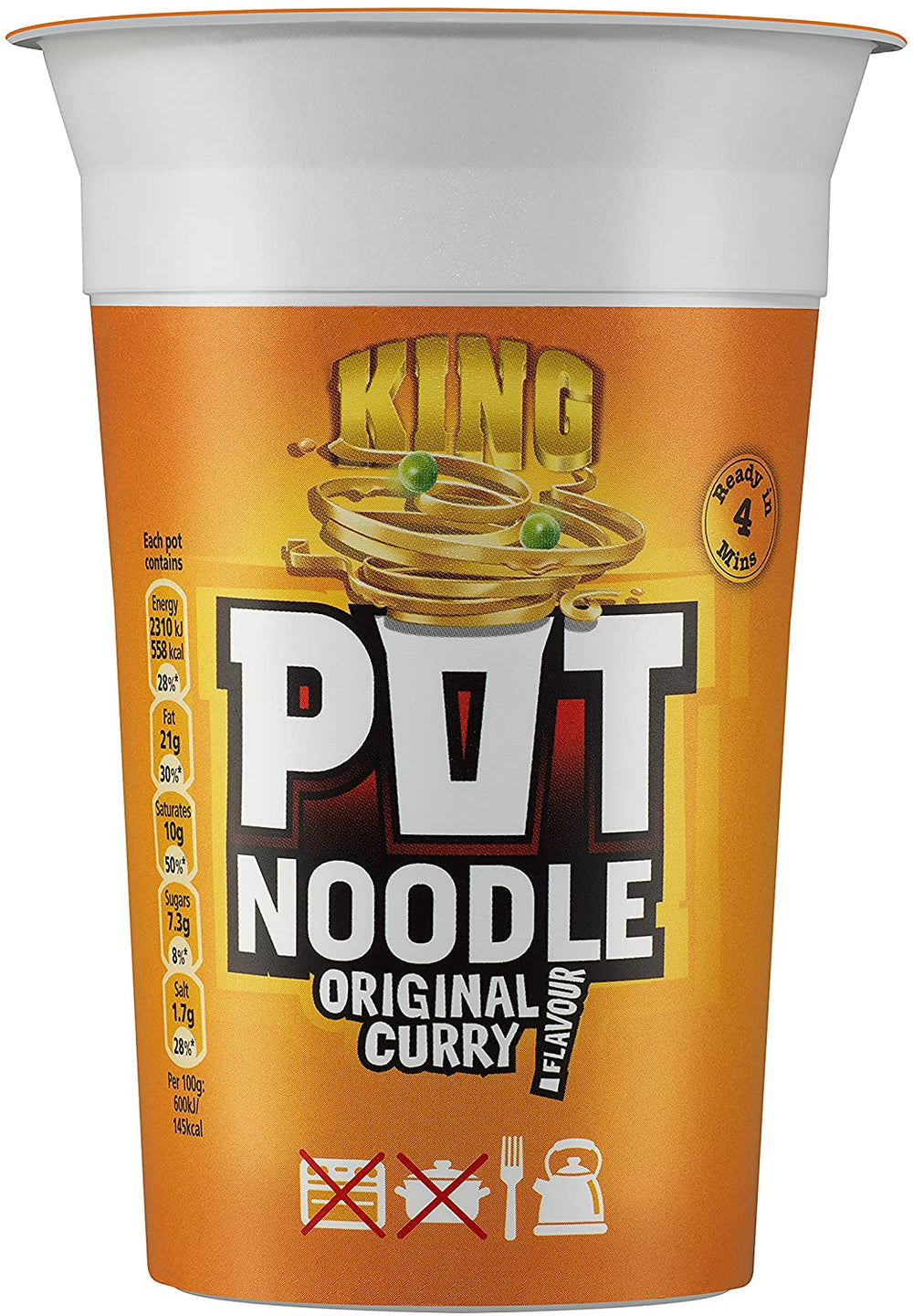 King Pot Noodle Original Curry 114g