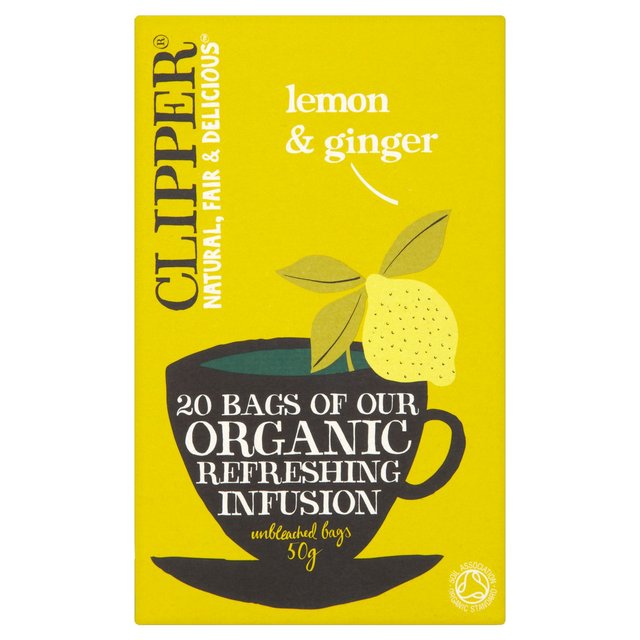 Clipper Organic Lemon and Ginger 20 Tea Bags