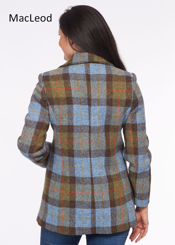 Ladies Double Breasted Tweed Coat