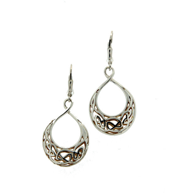 Gilded Window to the Soul Teardrop Leverback Earrings