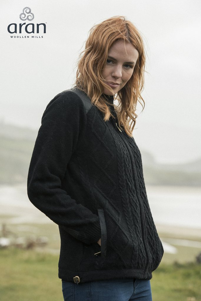 Shetland Wool Country Life Full Zip Sweater