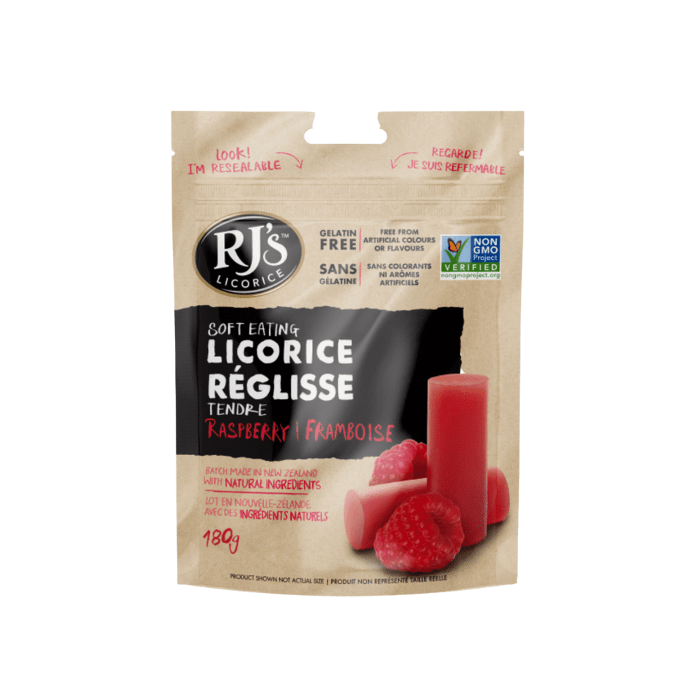 RJ's Soft Licorice Raspberry 180g