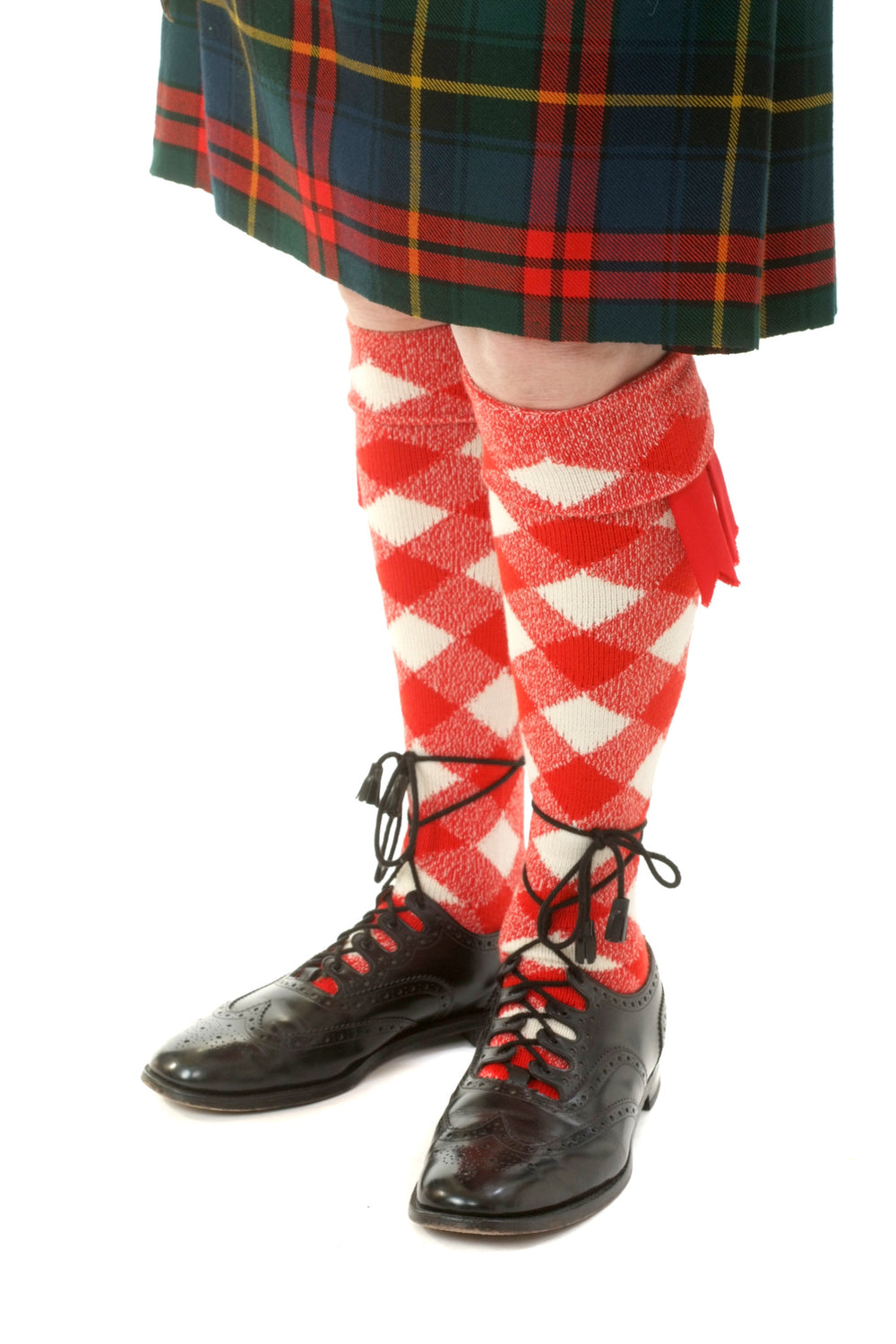 House of Cheviot Diced Kilt Hose - Final Sale