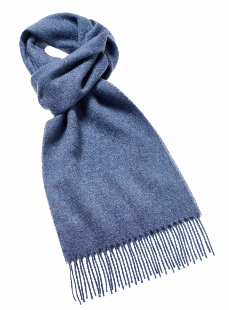 Airforce Blue Lambswool Scarf
