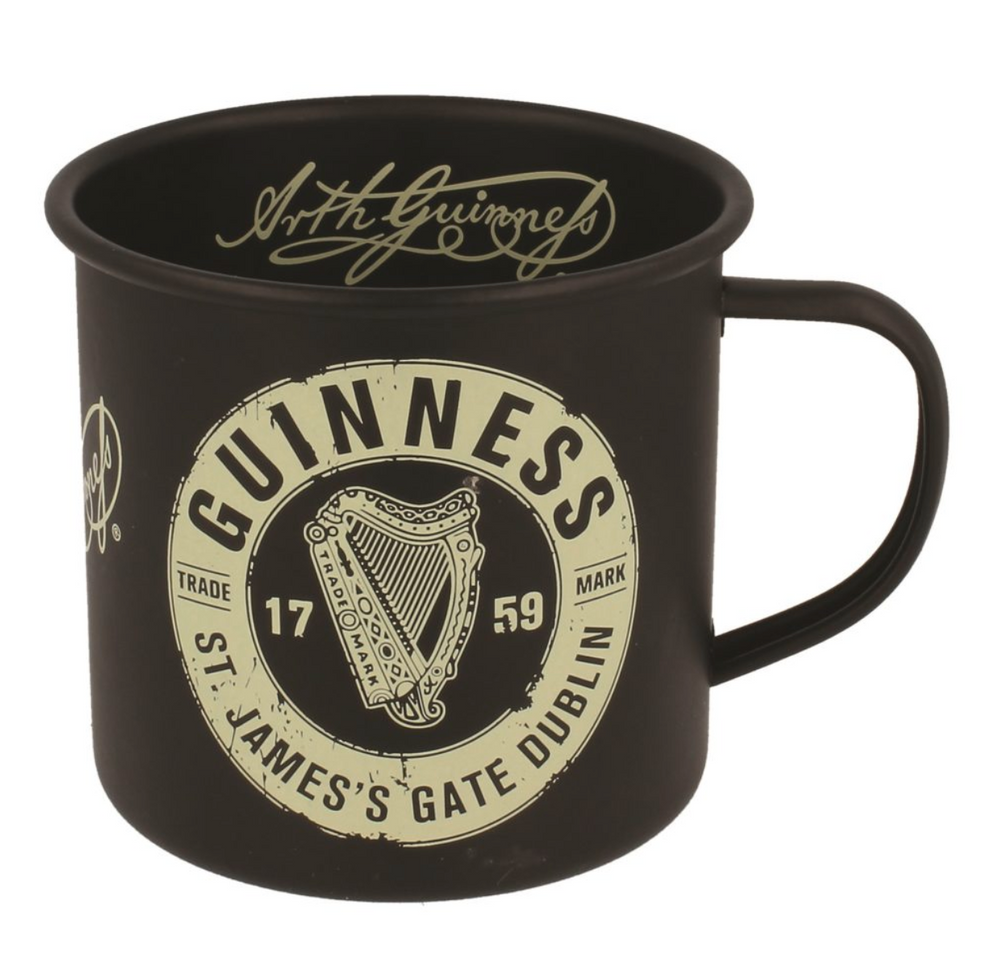 Guinness Logo – Enamel Label Mug