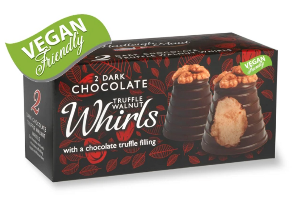 Hadleigh Maid Vegan Dark Chocolate Truffle Walnut Whirls 90g