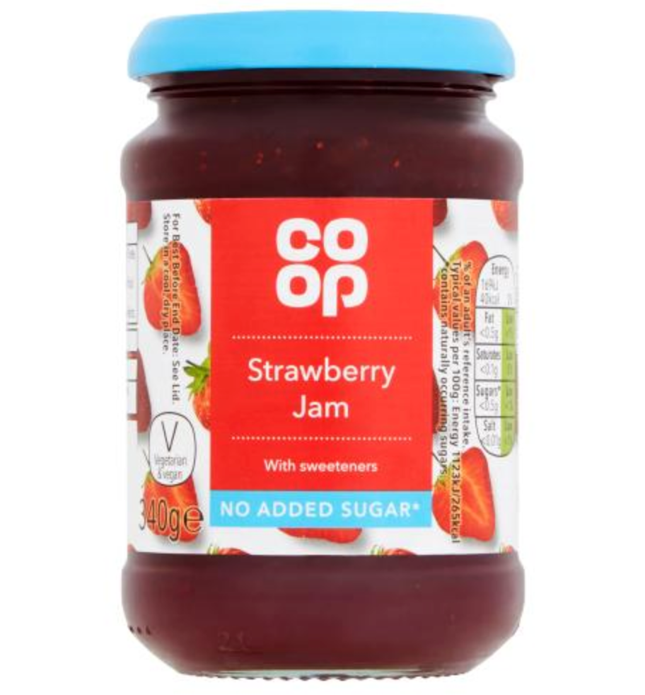 Co Op Strawberry NAS Jam 340g