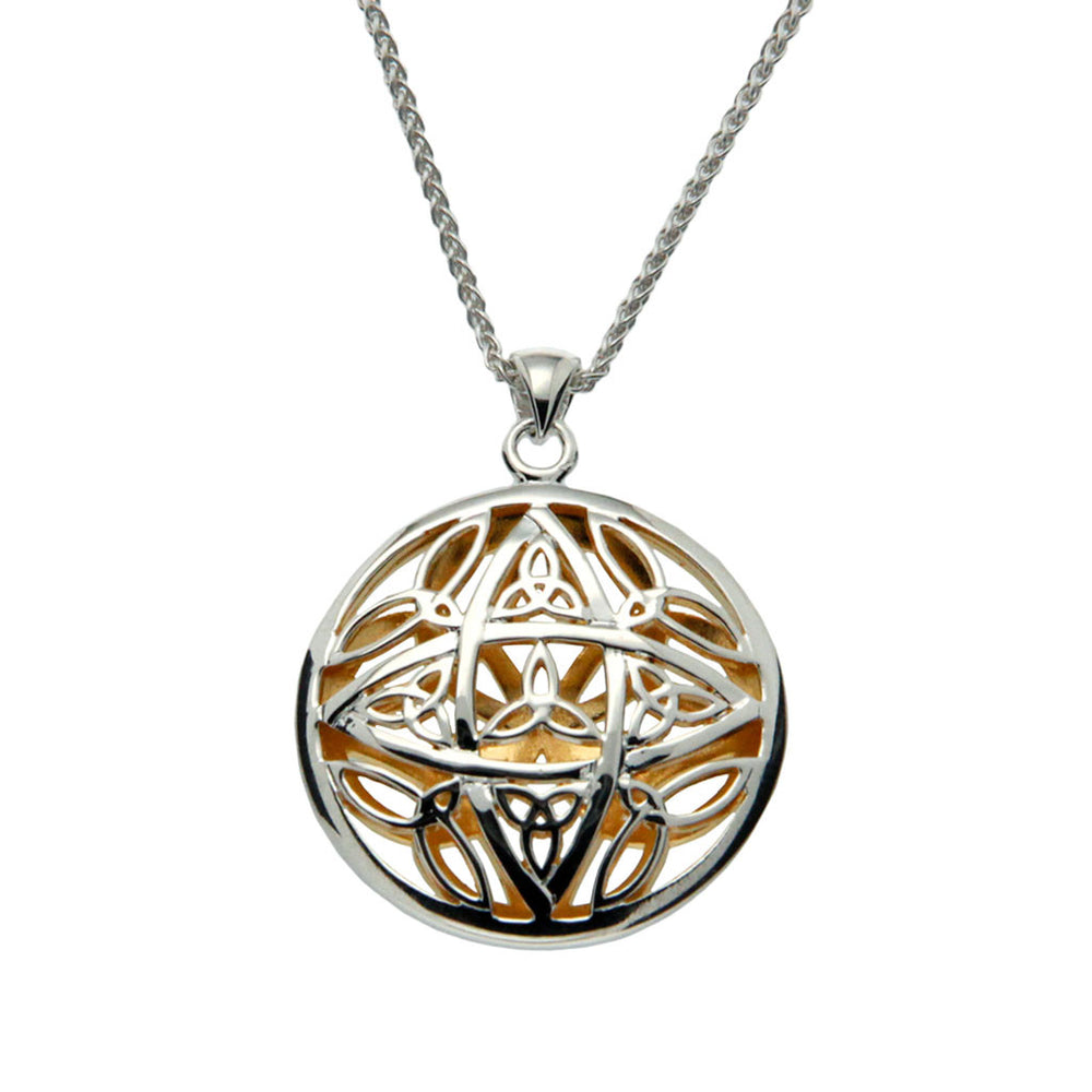 Trinity Knot Circle Pendant