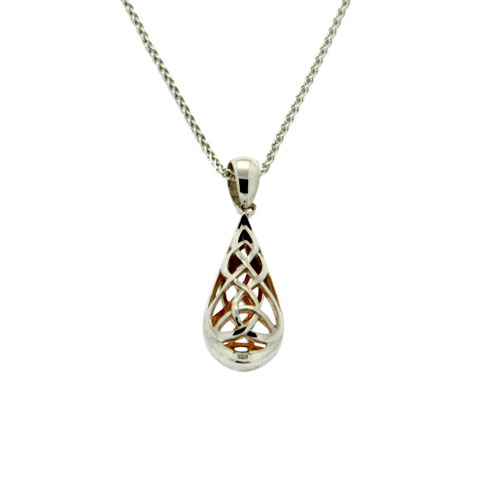 Trinity Knot Tear Drop Pendant