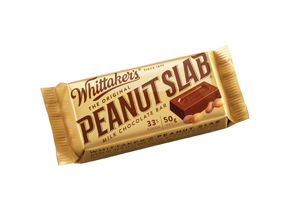 Whittaker's Peanut Slab Milk Chocolate 50g