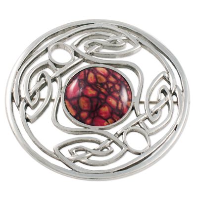 Large Celtic Weave Brooch