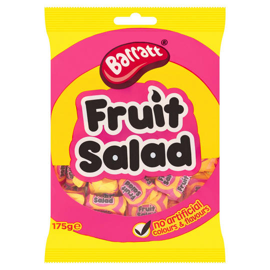 Barratt Fruit Salad Chew Bag 175g (Candyland)