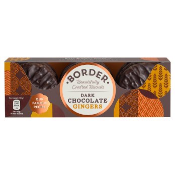 Border Biscuits Dark Chocolate Ginger 150g