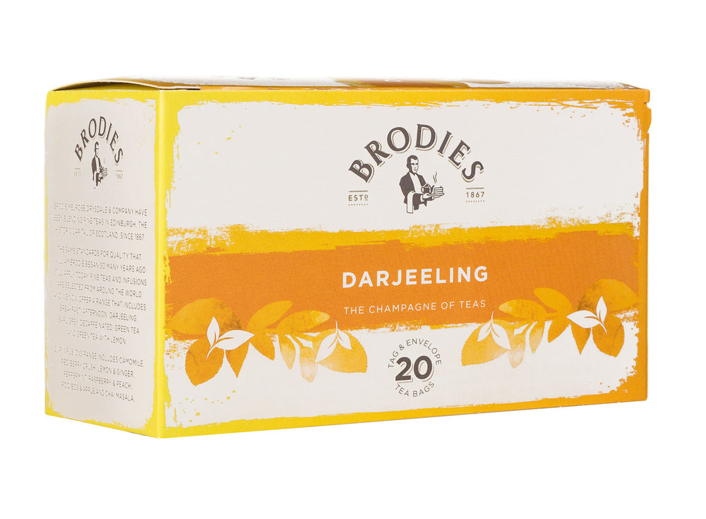 Brodies Darjeeling Tea Tag & Envelope Tea Bags