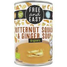 Free & Easy Organic Butternut Squash and Ginger Soup