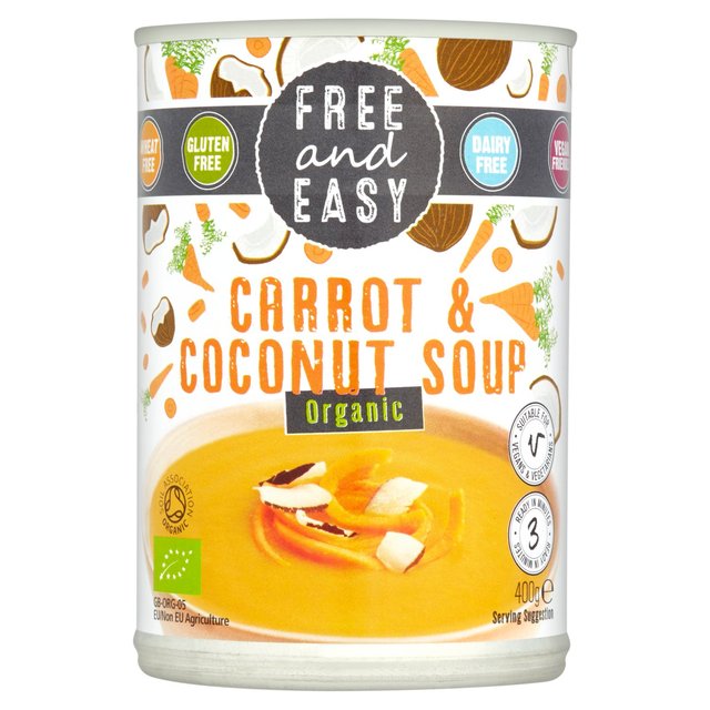 Free & Easy Organic Carrot and Coconut Soup