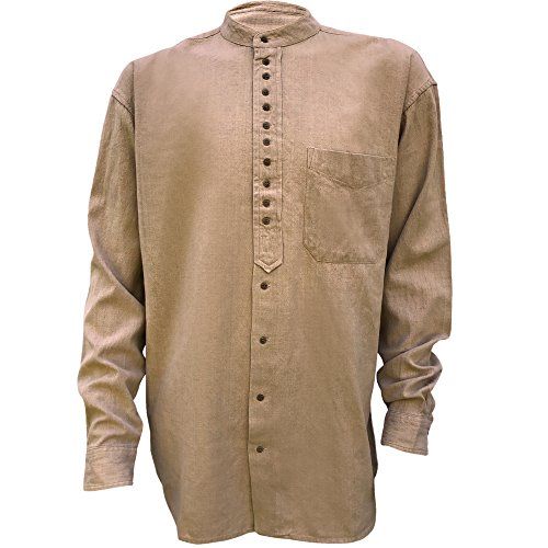 Civilian Cotton Retro Irish Shirt - Clay