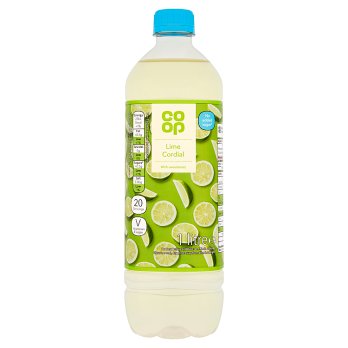 Co-op NAS Lime Cordial 1L