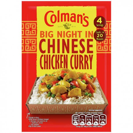 Colman's Big Night In Chinese Chicken Curry