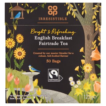 Co Op Irresistable Fairtrade English Breakfast 50 Tea Bags