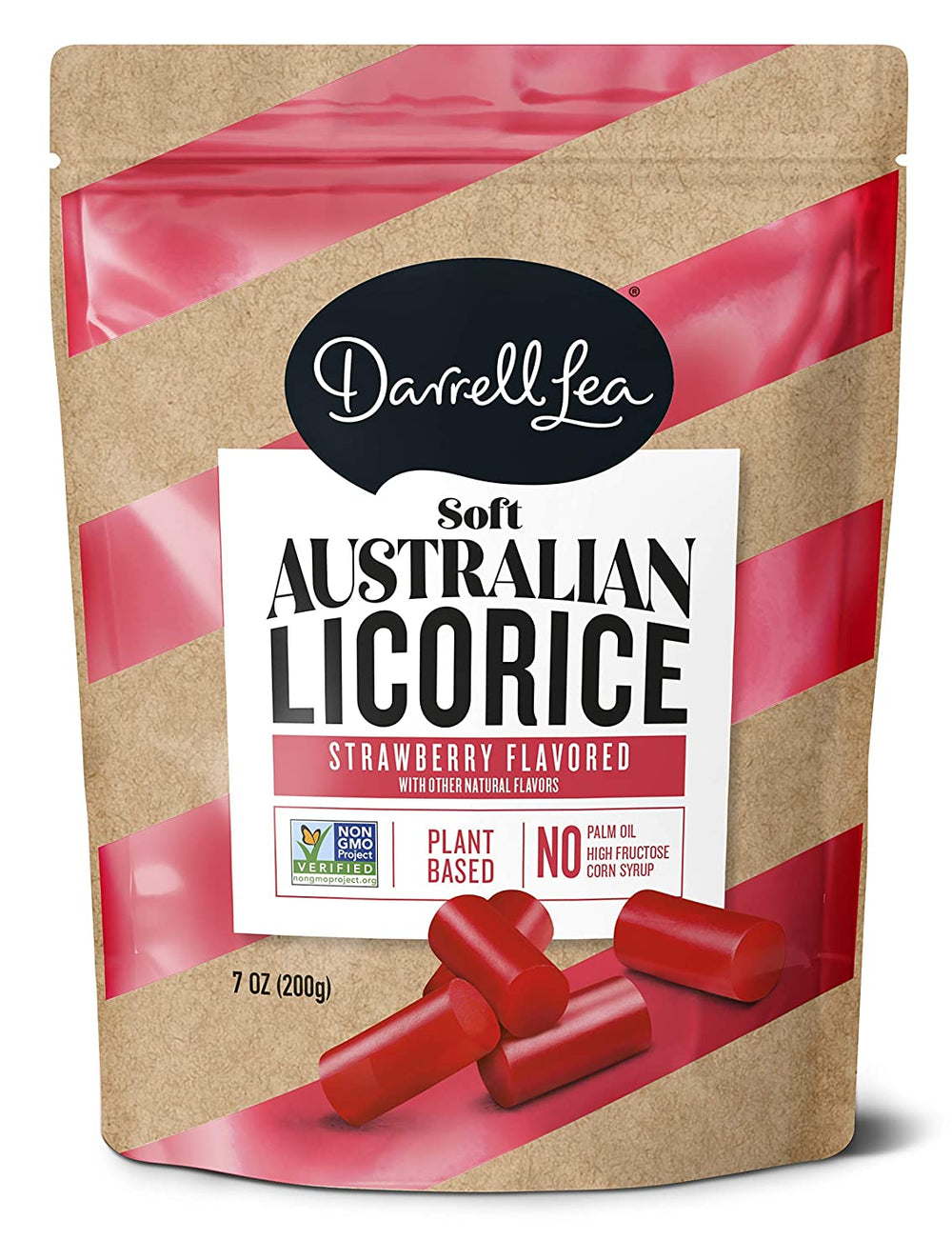 Darrell Lea Soft Australian Licorice Strawberry 200g