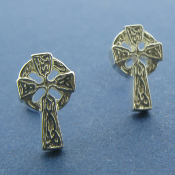 Celtic Cross Stud Earrings