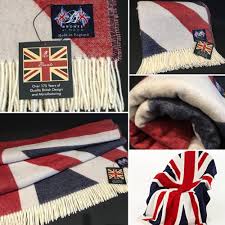 Union Jack Merino Wool Blanket