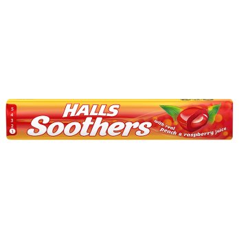 Halls Soothers Raspberry & Peach