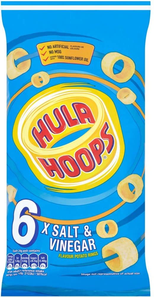 Hula Hoops Salt & Vinegar 6 Pack
