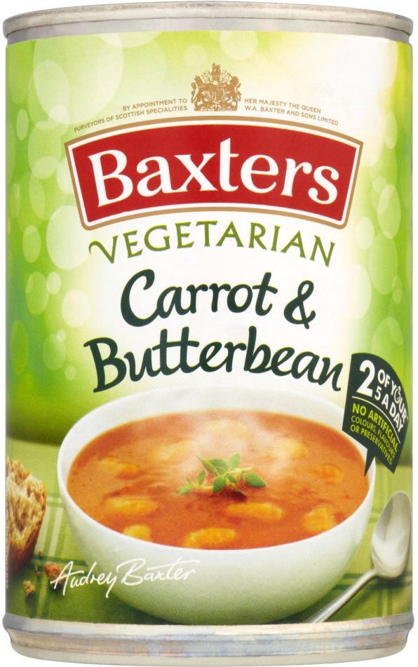 Baxter's Vegetarian Carrot and Butterbean Soup
