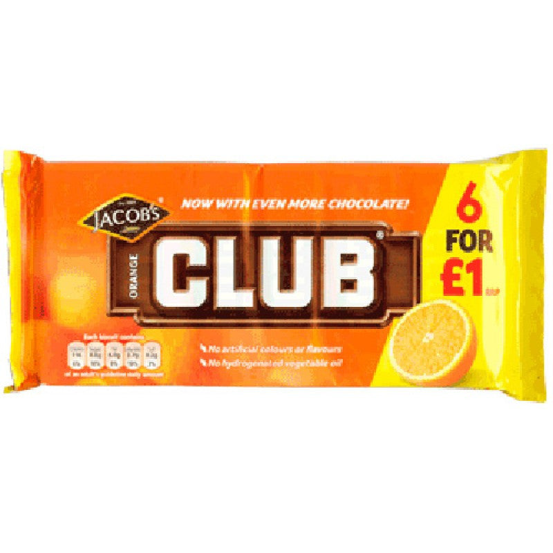 McVitie's Club Orange 6PK