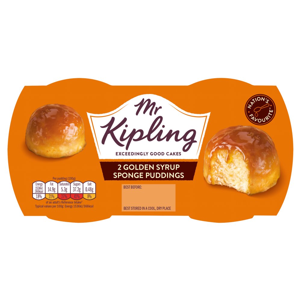 Mr. Kipling Sponge Puddings Golden Syrup