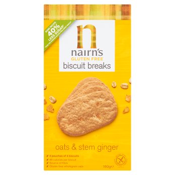 Nairn's Gluten Free Biscuit Breaks Stem Ginger