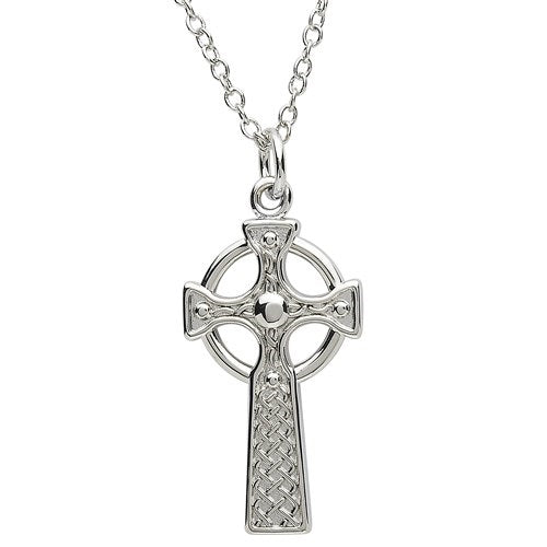 PlatinumWare Celtic Knot Cross Pendant