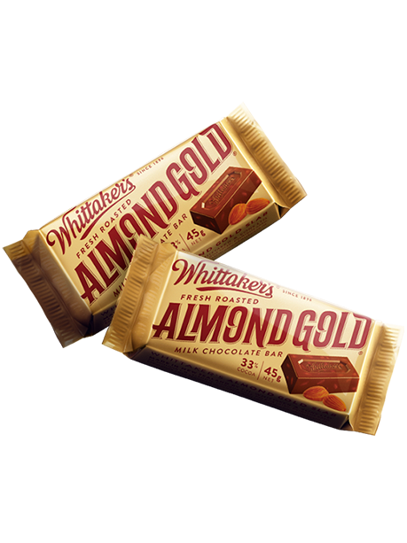 Whittaker's Almond Gold Slab 45g