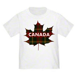 Tartan Maple Leaf Toddler T-Shirt
