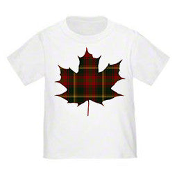 Tartan Maple Leaf Toddler T-Shirt