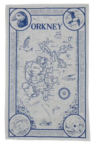 Orkney Blue Tea Towel