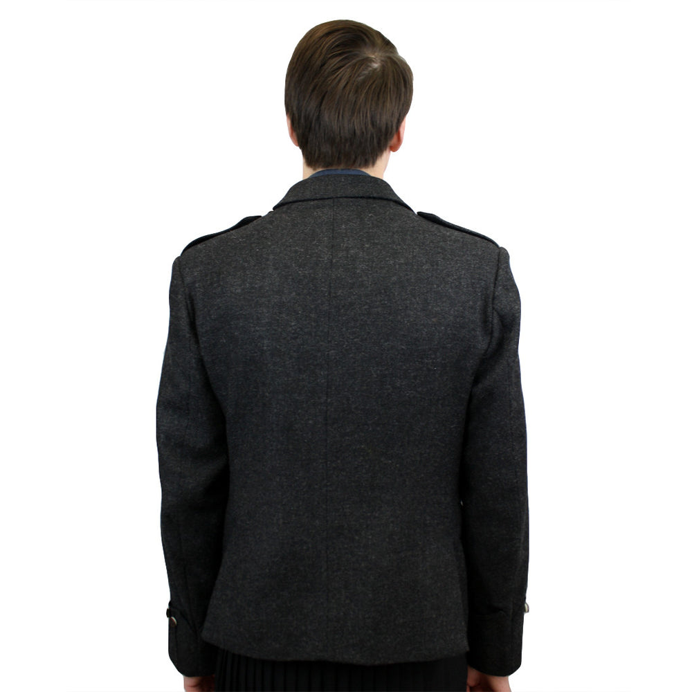 Charcoal Tweed Argyle Kilt Jacket