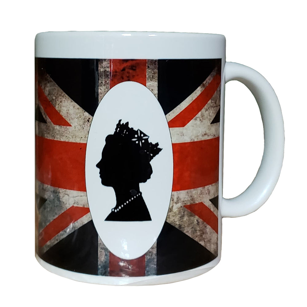 Distressed Union Jack Flag Queen Mug