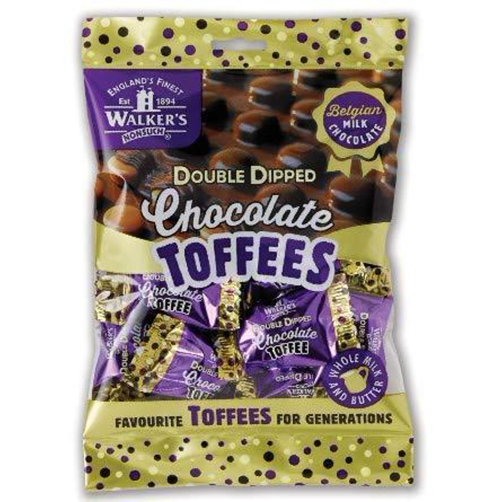 Walker's Double Dipped Chocolate Toffees 135g
