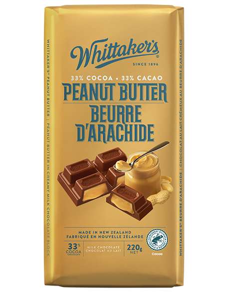 Whittaker's Peanut Butter Milk Chocolate 220g